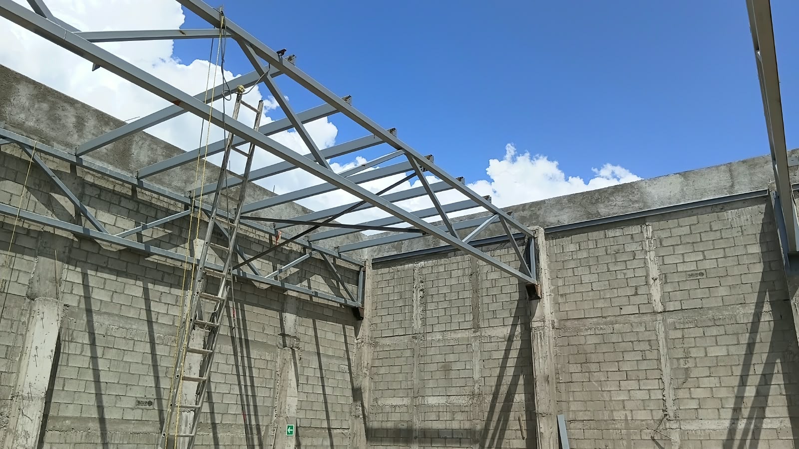 Estructura interior en construcción